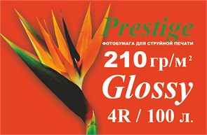 Глянцевая фотобумага PRESTIGE 210 гр/кв.м, 4R, 100 л. 00132